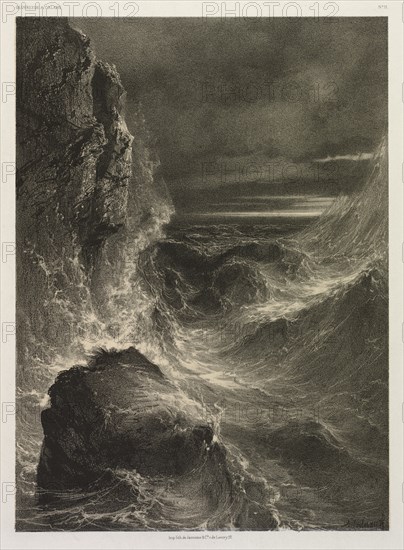 La Mer, 1851. Creator: Alexandre Calame (Swiss, 1810-1864).