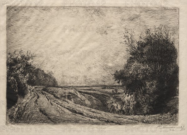 La Route de la Houssoye, 1913. Creator: Auguste Louis Lepère (French, 1849-1918).