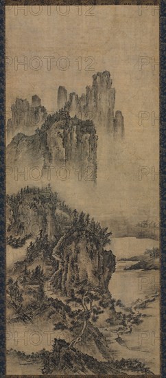 Landscape with a Distant Temple, early 1500s. Creator: Unknown.