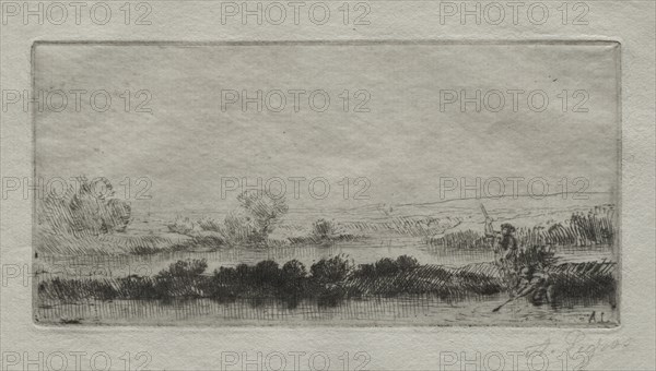 Landscape with Beat-bog: In the Marsh. Creator: Alphonse Legros (French, 1837-1911).
