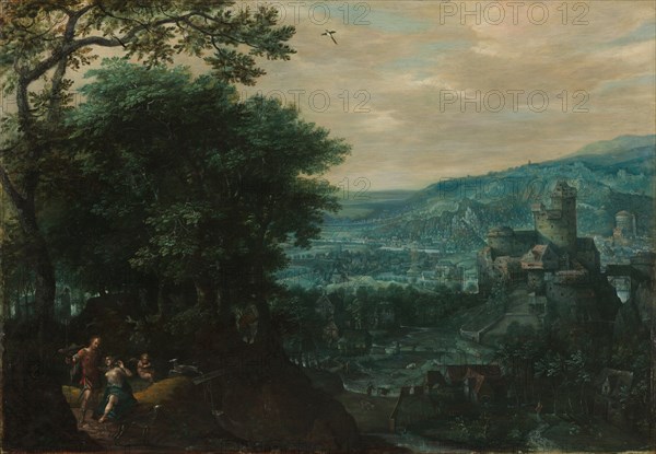 Landscape with Venus and Adonis, 1580s. Creator: Gillis van Coninxloo (Netherlandish, 1544-1607).