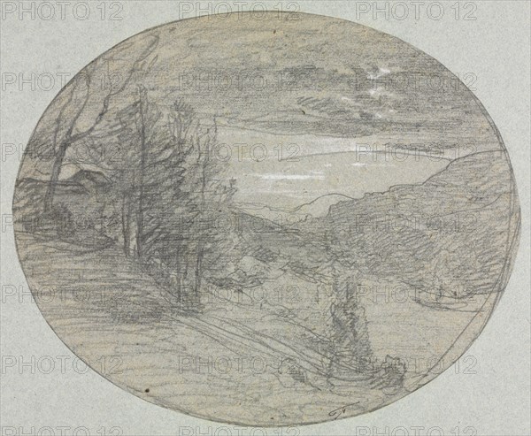 Landscape, 1800s. Creator: François-Auguste Ravier (French, 1814-1895).