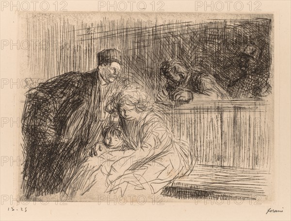 LAvocat Parlant au prevenu. Creator: Jean Louis Forain (French, 1852-1931).