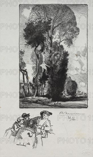 Le Bocage, 1909. Creator: Auguste Louis Lepère (French, 1849-1918).