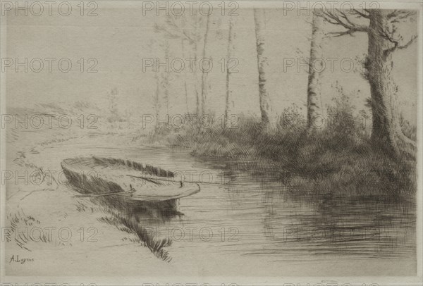 Le Canal: Effet du matin. Creator: Alphonse Legros (French, 1837-1911).