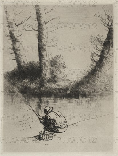 Le Pêcheur à la Ligne. Creator: Alphonse Legros (French, 1837-1911).