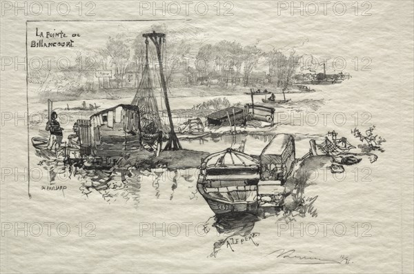 Le Point de Billancourt. Creator: Auguste Louis Lepère (French, 1849-1918).