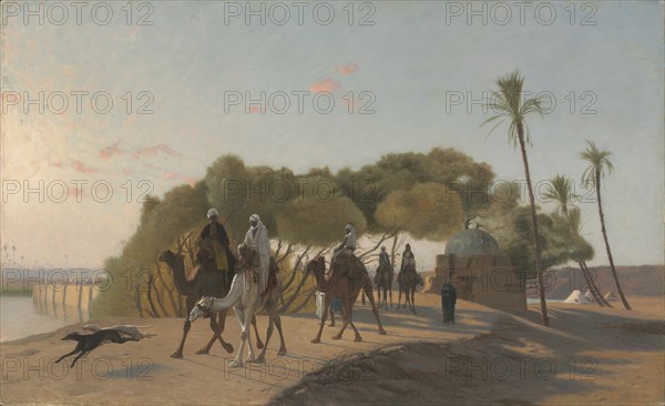 Leaving the Oasis, 1880s. Creator: Jean-Léon Gérôme (French, 1824-1904).