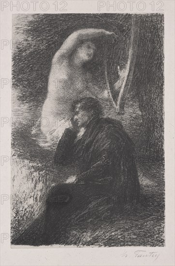 Lélio, la harpe Éolienne. Creator: Henri Fantin-Latour (French, 1836-1904).