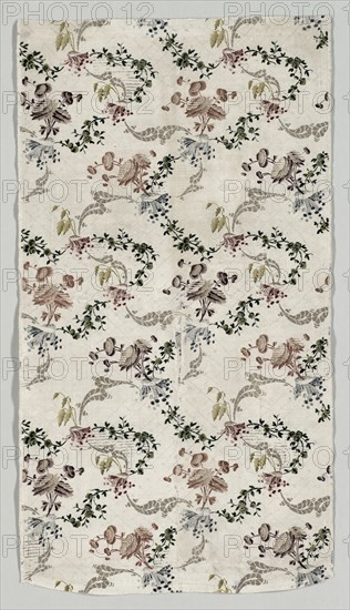 Length of Brocaded Silk, 1723-1774. Creator: Jean Baptiste Pillement (French, 1728-1808), style of.