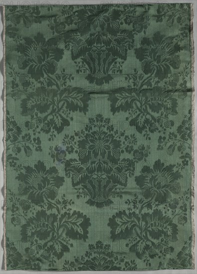 Length of Silk Damask Textile, 1700s. Creator: Unknown.