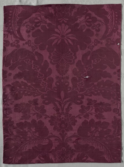 Length of Silk Damask, late 1600s-early 1700s. Creator: Unknown.