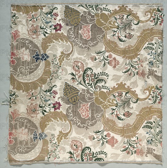 Lengths of Silk Textile, 1700s. Creator: Unknown.