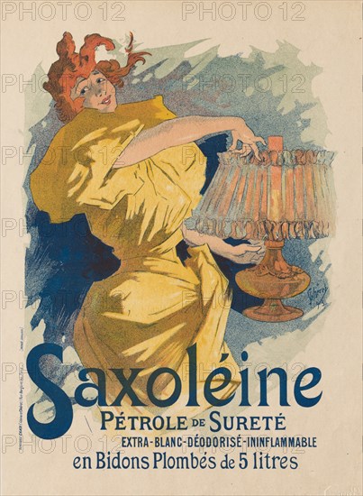 Les Maitres de LAffiche: Pl. 13, Saxoléine, 1895. Creator: Jules Chéret (French, 1836-1932).