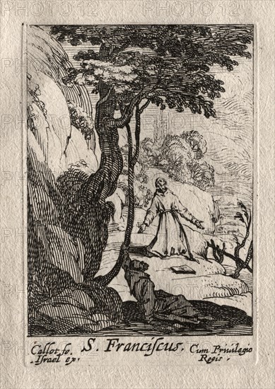 Les Penitents: St. François. Creator: Jacques Callot (French, 1592-1635).