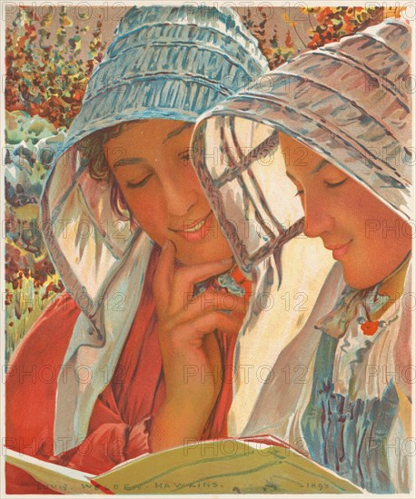 LEstampe Moderne: Liseuses. Creator: Louis Welden Hawkins (French, 1849-1910); Imprimerie Champenois.