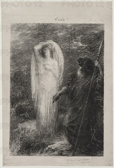 LEvocation dErda, 1885. Creator: Henri Fantin-Latour (French, 1836-1904).
