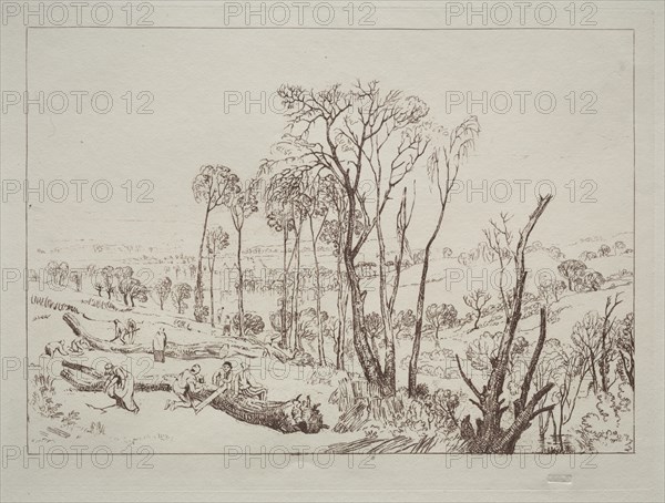 Liber Studiorum: Crowhurst, Sussex. Creator: Joseph Mallord William Turner (British, 1775-1851).
