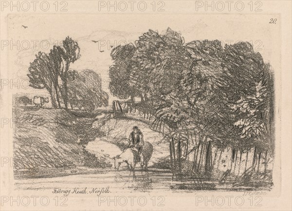 Liber Studiorum: Plate 20, Felbrigg Heath, Norfolk, 1838. Creator: John Sell Cotman (British, 1782-1842).