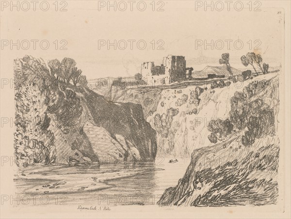 Liber Studiorum: Plate 27, Kilgarren Castle, N. Wales, 1838. Creator: John Sell Cotman (British, 1782-1842).
