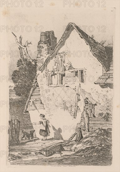 Liber Studiorum: Plate 40, Lakenham, near Norwich, 1838. Creator: John Sell Cotman (British, 1782-1842).