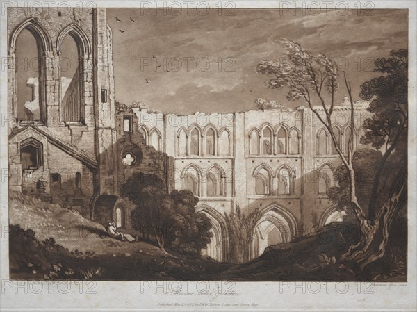 Liber Studiorum: Rivaux Abbey, Yorkshire. Creator: Joseph Mallord William Turner (British, 1775-1851).