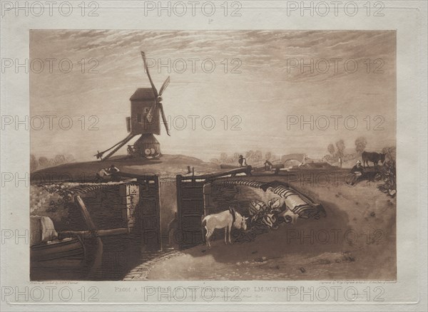 Liber Studiorum: Windmill and Lock. Creator: Joseph Mallord William Turner (British, 1775-1851).