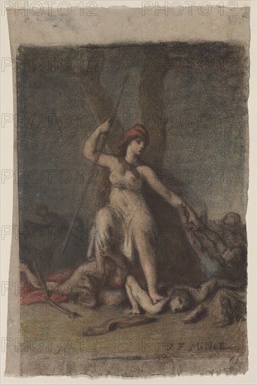Liberty, probably 1848. Creator: Jean-François Millet (French, 1814-1875).