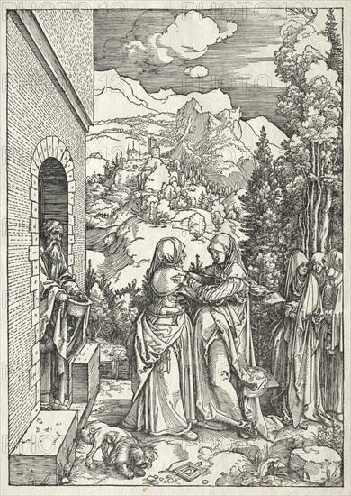 Life of the Virgin: The Visitation, 1504-1505. Creator: Albrecht Dürer (German, 1471-1528).