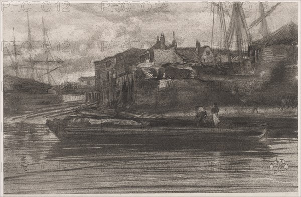 Limehouse, 1878. Creator: James McNeill Whistler (American, 1834-1903).