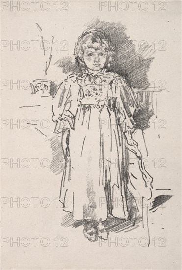 Little Evelyn, 1896. Creator: James McNeill Whistler (American, 1834-1903).