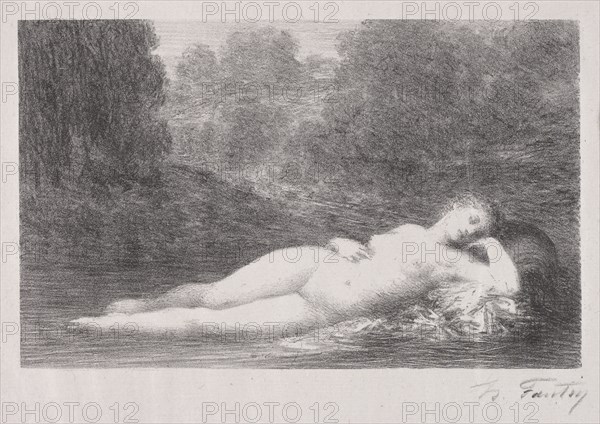Lying in the Water, 1903. Creator: Henri Fantin-Latour (French, 1836-1904).