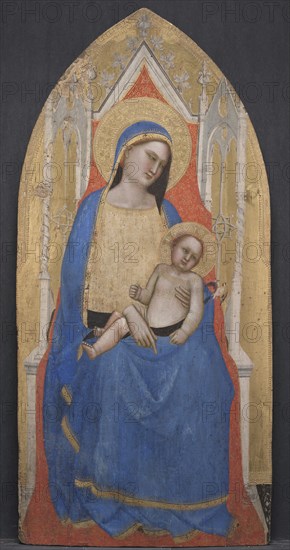 Madonna and Child Enthroned, c. 1350. Creator: Master of San Lucchese (Italian, c. 1335-1380).