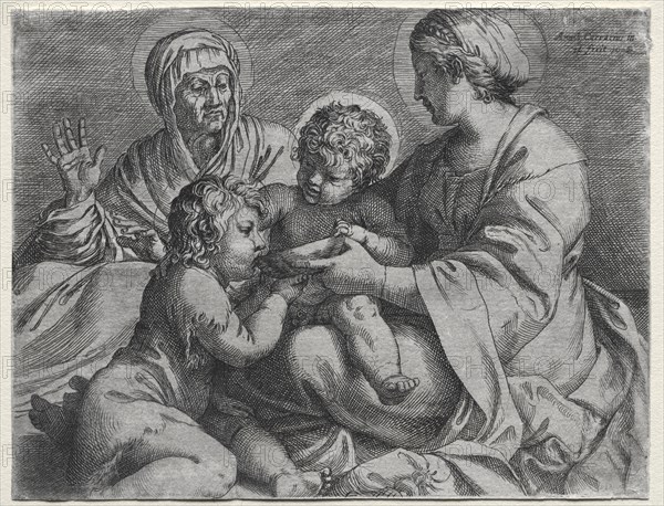 Madonna with the Bowl, 1606. Creator: Annibale Carracci (Italian, c. 1560-1609).