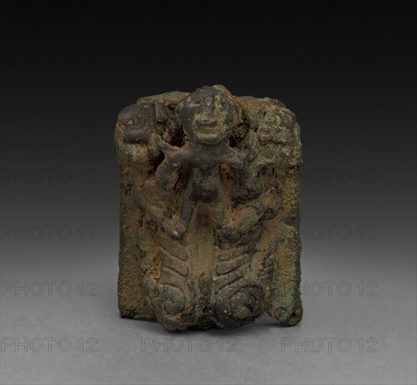 Man and Two Tigers, 1023 - c. 900 BC. Creator: Unknown.