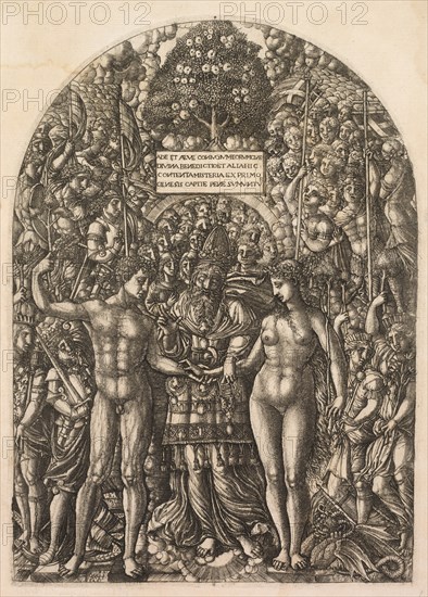 Marriage of Adam and Eve, 1555. Creator: Jean Duvet (French, 1485-1561).