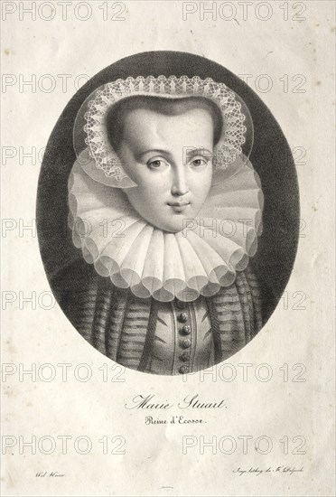 Mary Stuart. Creator: Christian Ludwig Wilhelm Heuer (German, 1813-1890).