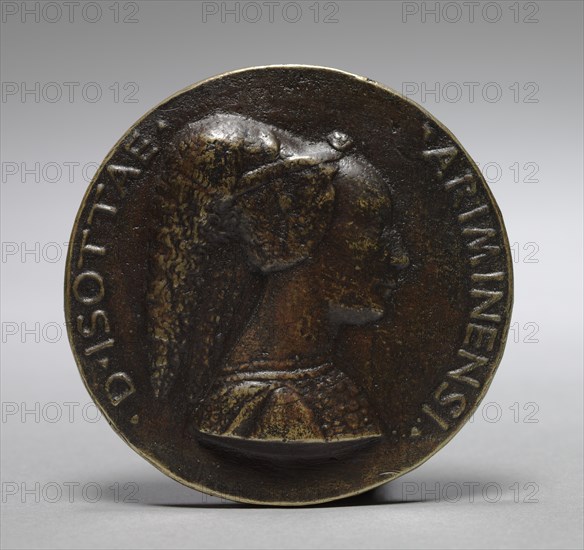 Medal of Isotta degli Atti da Rimini (obverse) and (reverse), 15th century. Creator: Matteo de' Pasti (Italian, 1420-1467/68).