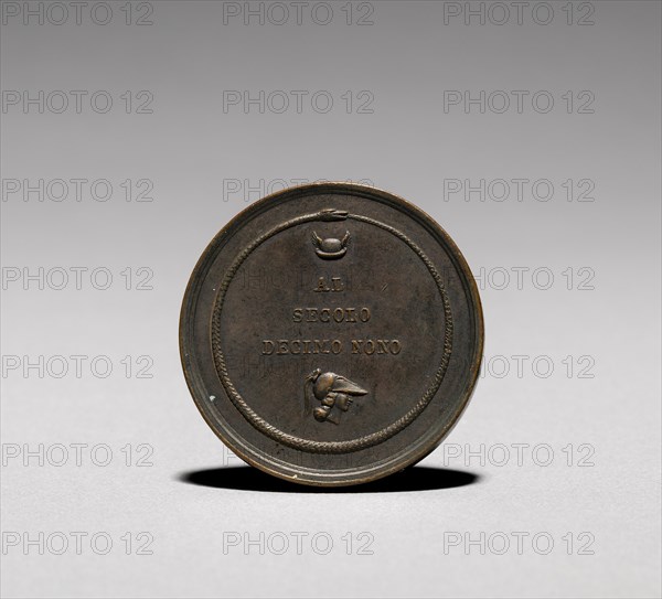 Medal: Antonio Canova (reverse). Creator: Francesco Putinati (Italian, 1775-1848).