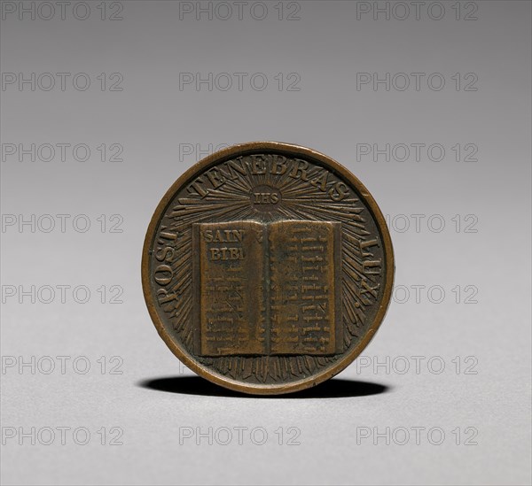 Medal: Commemorating 3c Jubilé de la Reformation Genève 23 Aôut 1835 (obverse), 1835. Creator: Unknown.