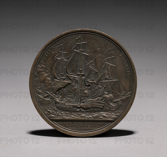 Medal: John Paul Jones (reverse). Creator: Jules Dupré (French, 1811-1889).