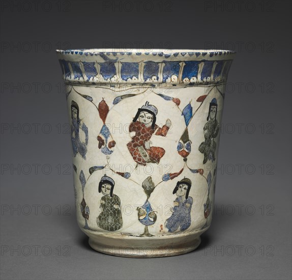 Minai Beaker with Seated Princes, 1180-1220. Creator: Unknown.