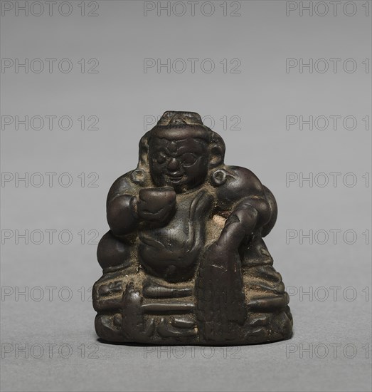 Miniature Seated Kubera, 800s-900s. Creator: Unknown.