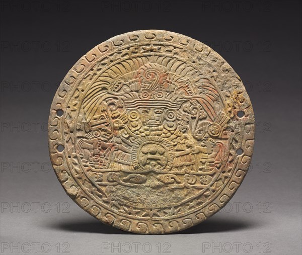 Mirror Back with Great Goddess, 400-550. Creator: Unknown.