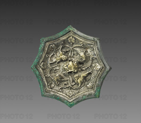 Mirror with Animals and Birds, early 700s. Creator: Unknown.