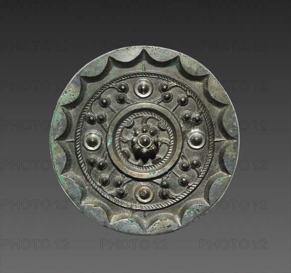 Mirror with Clouds and Nebulae, 200-100 BC. Creator: Unknown.