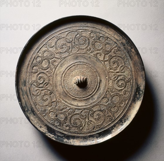 Mirror with Serpentine Interlaces, early 5th-late 3rd century BC. Creator: Unknown.