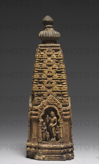 Model of the Sikhara of a Buddhist Temple, 900s. Creator: Unknown.