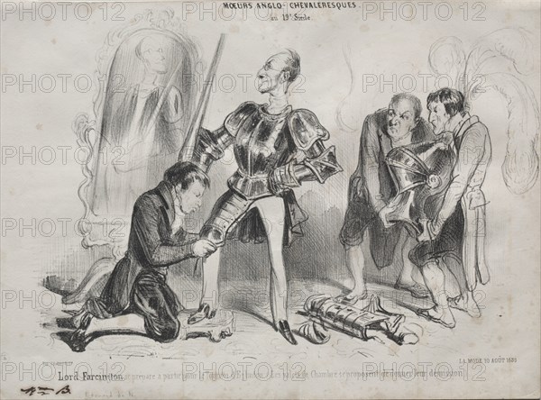 Moeurs Anglo-chevaleresques, 1839. Creator: Unknown.