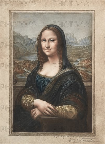 Mona Lisa, 19th-20th century. Creator: Samuel Arlent-Edwards (American, 1862-1938).